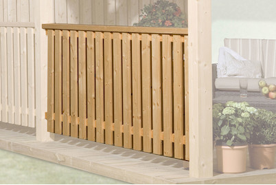 Image of Weka Brüstungsgeländer für Leimholz TÜ 672, holz natur bei JUMBO