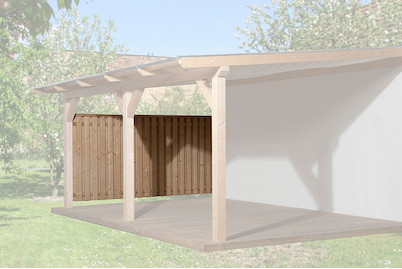 Image of Weka Seitenwand geschlossen für Leimholz TÜ 672, holz natur bei JUMBO