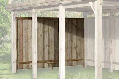 Image of Weka Rückwand für Carports, holz kdi bei JUMBO