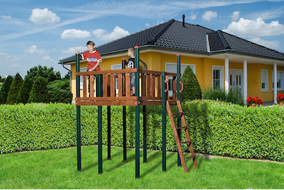 Image of Weka Tabaluga Spielturm 816 D 167x160cm (Kinderspielgerät), holz bei JUMBO