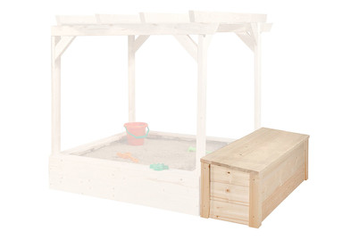 Image of Weka Tabaluga Schatztruhe mit Deckel für Drachenhöhle 36.5x125 cm (Zubehör), holz natur bei JUMBO