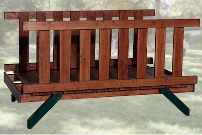 Image of Weka Tabaluga Verbindungsbrücke für Spieltürme vom Typ 816, holz bei JUMBO