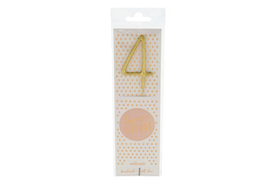 Image of Wondercandle hipHIP Hooray gold 4 bei JUMBO