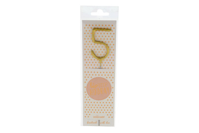Image of Wondercandle hipHIP Hooray gold 5 bei JUMBO