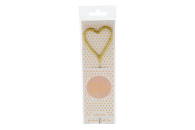 Image of Wondercandle hipHIP Hooray gold Herz bei JUMBO