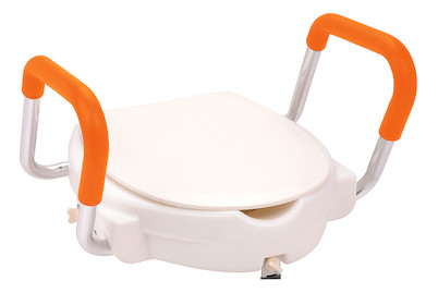 Image of Daily Toilettensitzerhöhung mit verstellbaren Armlehnen bei JUMBO