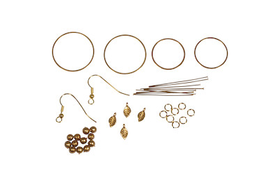 Image of BP: Boho-Ohrhänger Goldblatt, SB-Btl 2Stück bei JUMBO