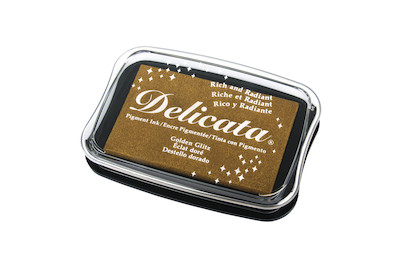 Image of Delicata Metallic Stempelkissen, 9,9x6,8x1,9cm, Grösse L bei JUMBO