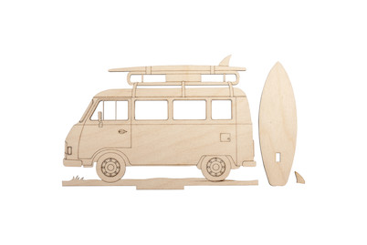 Image of Holzmotiv Campingbus, Fsc100%, 20x13,8x0,4cm, 3teilig, SB-Btl 1Set bei JUMBO