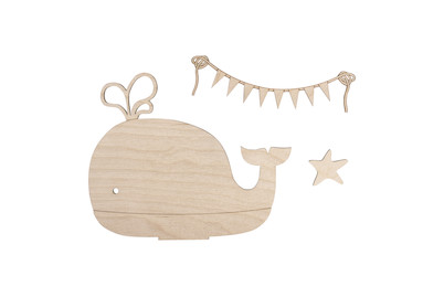 Image of Holzmotive Wal, FSC 100%, natur bei JUMBO