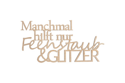 Image of Holzschr. ...Feenstaub&Glitzer Fsc100%, 24x12,2x0,4cm, SB-Btl 1Stück bei JUMBO