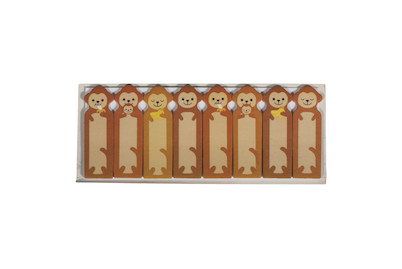Image of Memo-Stickers: Affenbande, 4,8x1,5cm, 8Motive x15Blatt, Beutel 1Set bei JUMBO