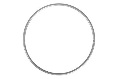 Image of Metallringe beschichtet, 10cm ø, silber bei JUMBO