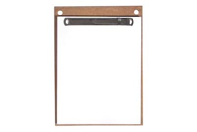 Image of Papphalterung m. Notizzettel,FSCMixCred, 11,5x15,5cm, 30 Bl. weiss, SB-Btl 1Stück bei JUMBO