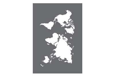 Image of Siebdruck-Schablone World Map A5, 1 Schablone+1 Rakel, SB-Btl bei JUMBO