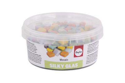 Image of Silky Glas Mosaikmischung,matt, 1x1cm, (ca. 250 St.), Dose 500g bei JUMBO