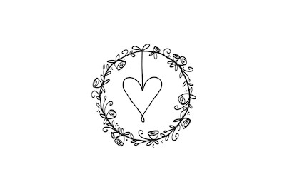 Image of Stempel Hochzeitskranz, 5x5cm bei JUMBO