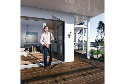 Image of Windhager Spannrahmen für Tür plus 100x210 cm anthrazit bei JUMBO