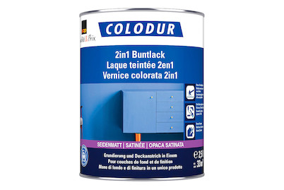 Image of Colodur 2in1 Buntlack seidenmatt tiefschw. 2.5L bei JUMBO