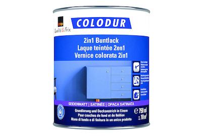 Image of Colodur 2in1 Buntlack seidenmatt purpurrot 0.75L