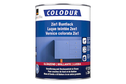 Image of Colodur 2in1 Buntlack glänzend tiefschw. 2.5L