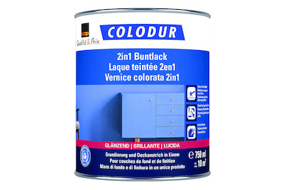Image of Colodur 2in1 Buntlack glänzend enzianblau 0.75L