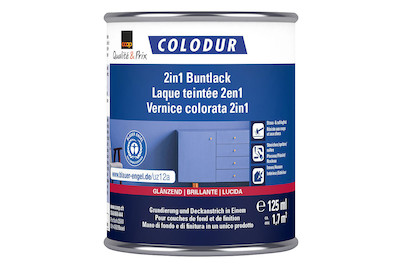 Image of Colodur 2in1 Buntlack glänzend enzianblau 0.125l
