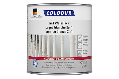 Image of Colodur 2in1 Weisslack glänzend 0,375L bei JUMBO