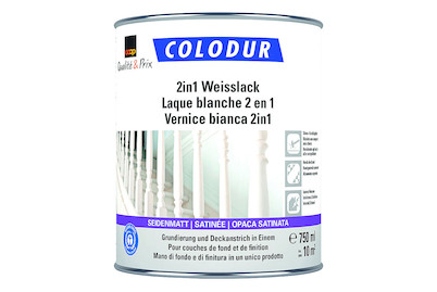 Image of Colodur 2in1 Weisslack seidenmatt 0,75L bei JUMBO