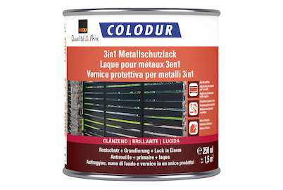 Image of Colodur 3in1 Metallschutzlack glänzend silber 0.25L bei JUMBO