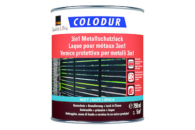 Image of Colodur 3in1 Metallschutz matt hellgrau 0.75L bei JUMBO