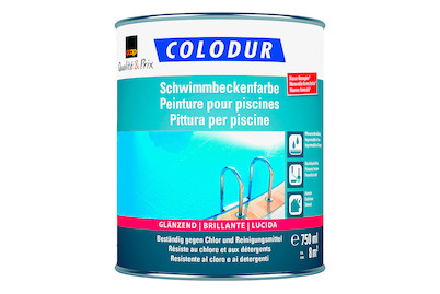 Image of Colodur Schwimmbeckenfarbe glänzend lichtblau 0.75L