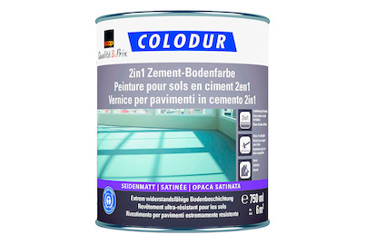Image of Colodur 2in1 Zement-Bodenfarbe kieselgrau 0.75L