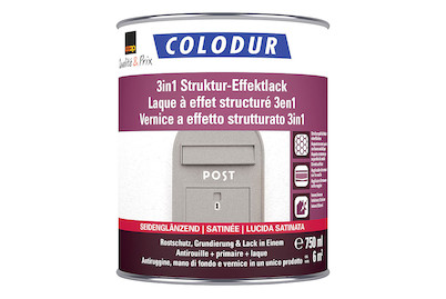 Image of Colodur 3in1 Struktur-Effektlack seidenglänzend hellgr 0.75L bei JUMBO