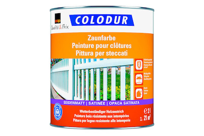 Image of Colodur Zaunfarbe seidenmatt weiss 2.000L bei JUMBO