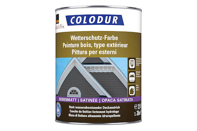 Image of Colodur Wetterschutz-Farbe seidenmatt weiss 2.5L