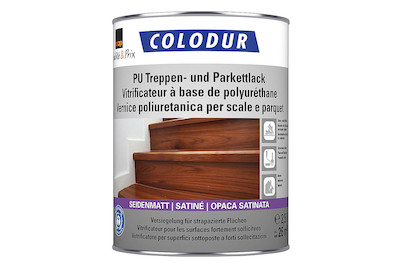 Image of Colodur PU Treppen-Parkettlack seidenmatt 2.5L bei JUMBO