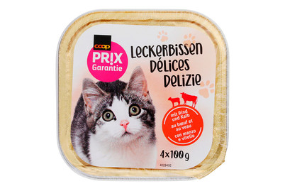 Image of Prix Garantie Katzenfutter Pastete Rind & Kalb 4x100g bei JUMBO