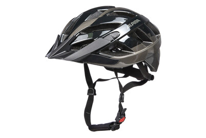 Image of Velohelm Alpina Panoma 2.0, schwarz-anthrazit, Grösse 56-59 cm bei JUMBO