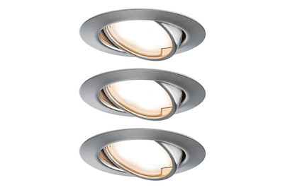 Image of LED-Einbaustrahler Ecksockel rund 5 W Stahl bei JUMBO