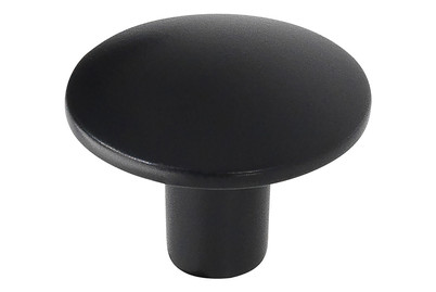 Image of Siro Möbelknopf 2087F Metall schwarz matt Ø 30 mm bei JUMBO