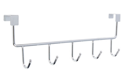 Image of Siro Türgarderobe mit 5 Haken 2378 Metall Chrom glänzend Länge: 355 mm bei JUMBO