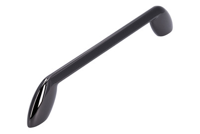 Image of Siro Möbelgriff 2392 Metall Schwarzchrom glänzend Lochabstand: 160 mm bei JUMBO