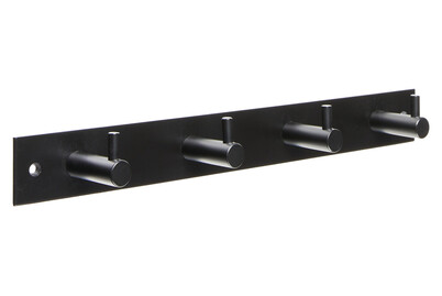 Image of Siro Hakenleiste 2452 Metall schwarz matt Länge: 322 mm bei JUMBO