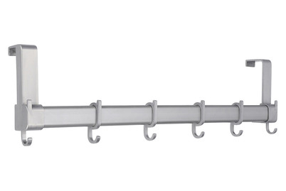 Image of Siro Türgarderobe mit 6 Haken Mi687 Kunststoff grau Länge: 480 mm bei JUMBO