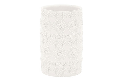 Image of Spirella Zahnbecher Relief weiss bei JUMBO