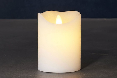 Image of LED-Kerze Sara Exclusive 7.5x10, weiss bei JUMBO