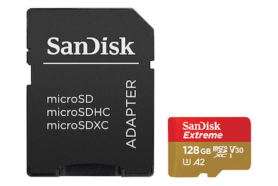 Image of SanDisk Micro SD Karte Sdxc Card Extreme 128Gb mit Adapter