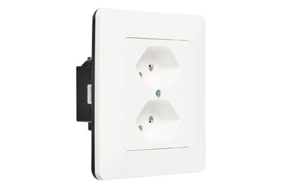 Image of UP Steckdose 2xTyp13 weiss bei JUMBO