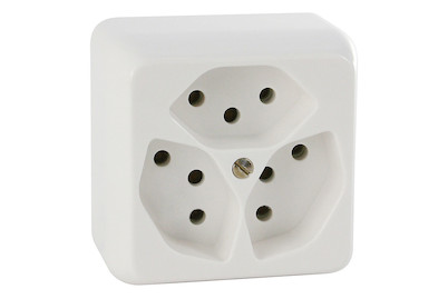 Image of AP Steckdose 3xT13 weiss bei JUMBO